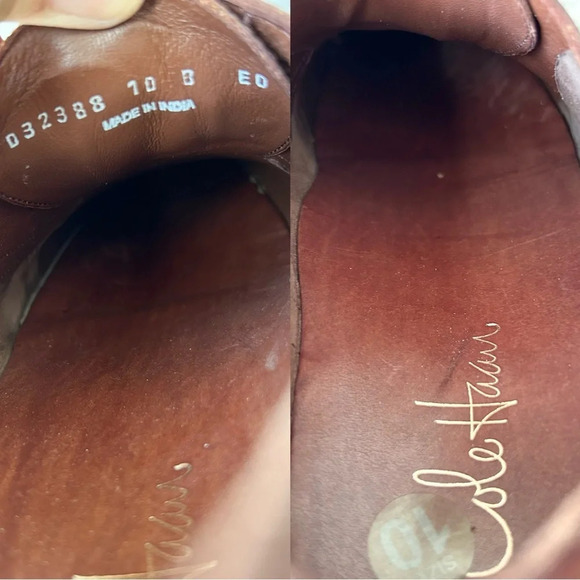 Cole Haan Full Leather Lace Up Oxfords in British  Tan - Picture 11 of 15